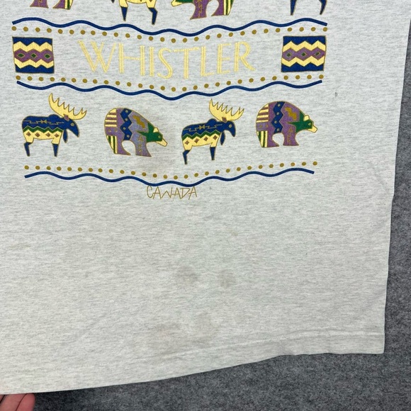 Vintage 90’s Whistler Canada Art Tee Shirt - Picture 4 of 7